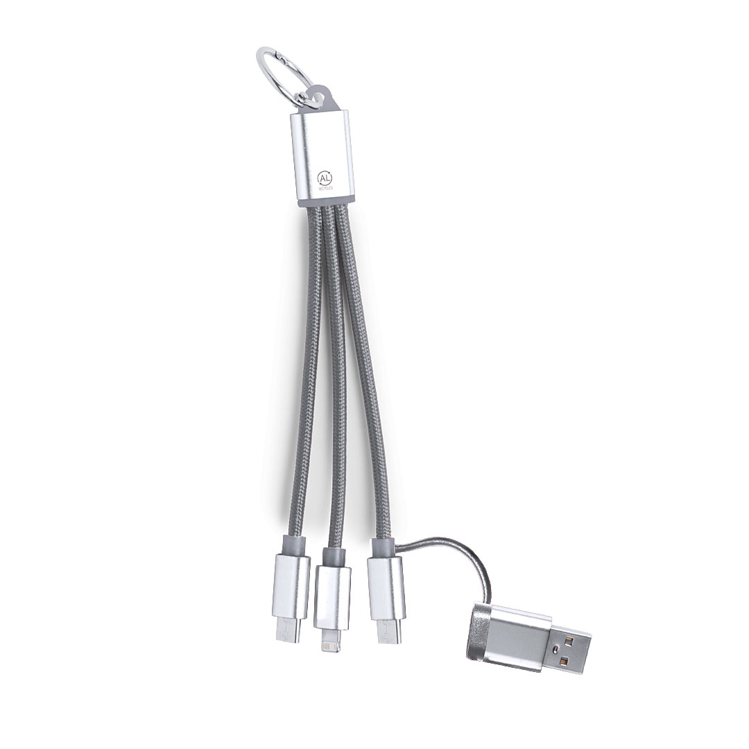 Kabel ładujący Bikoc P173637T srebrny