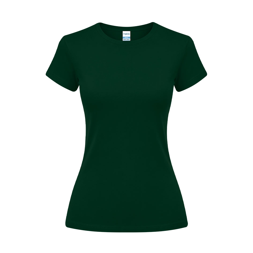 Damski kolorowy T-shirt Epika P175759T zielony butelkowy