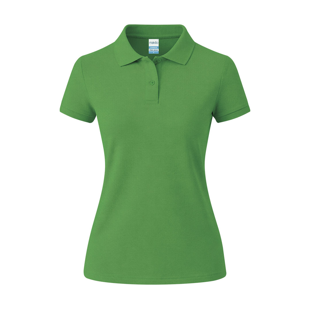 Damskie kolorowe polo Charles P176569T zielony