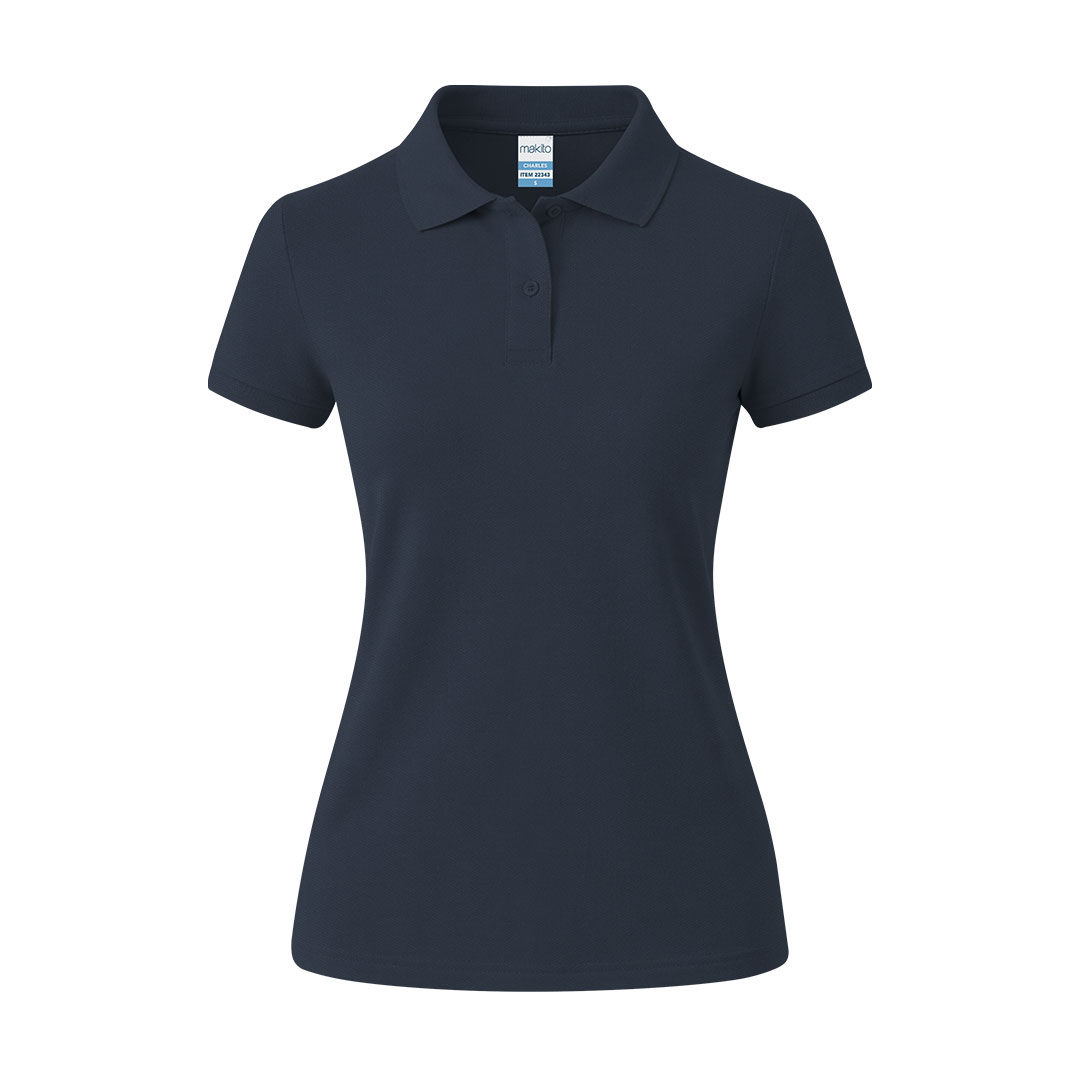 Damskie kolorowe polo Charles P176569T granatowy