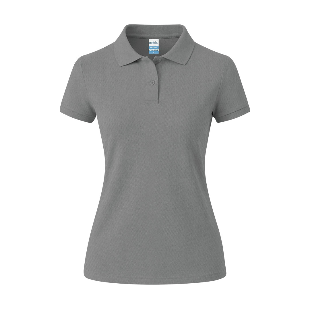 Damskie kolorowe polo Charles P176569T szary