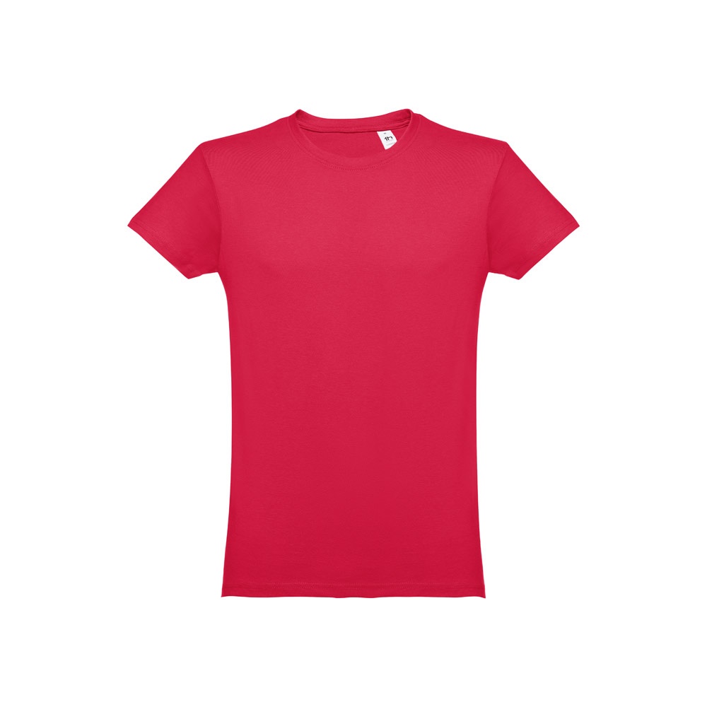 THC LUANDA. T-shirt męski z bawełny rurkowej P032114S czerwony