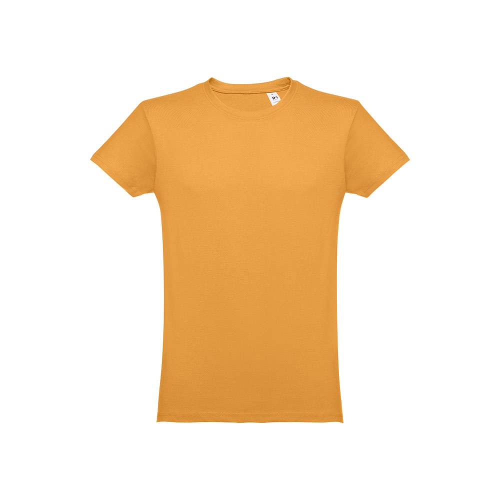 THC LUANDA. T-shirt męski z bawełny rurkowej P032114S ciemny żółty