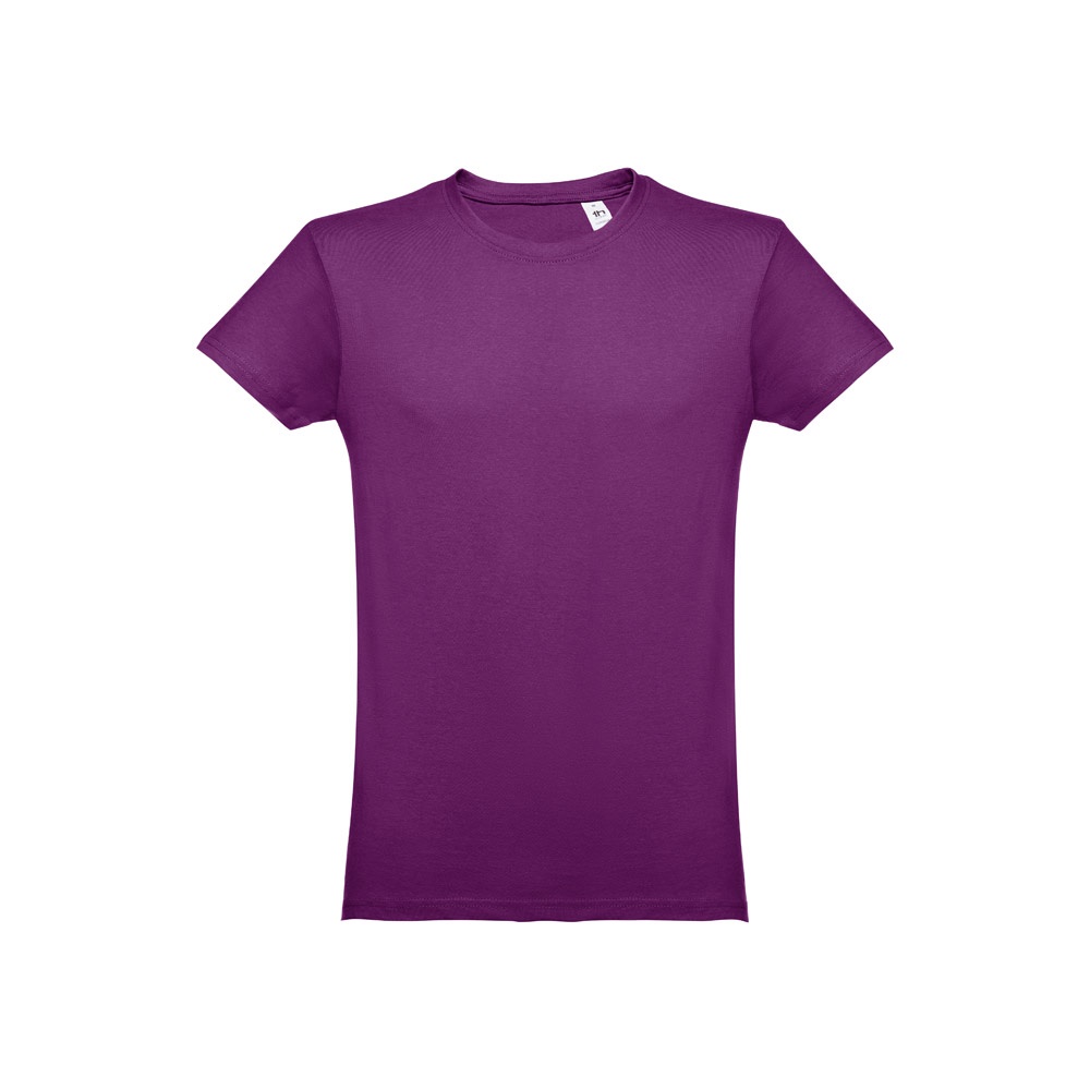 THC LUANDA. T-shirt męski z bawełny rurkowej P032114S purpurowy