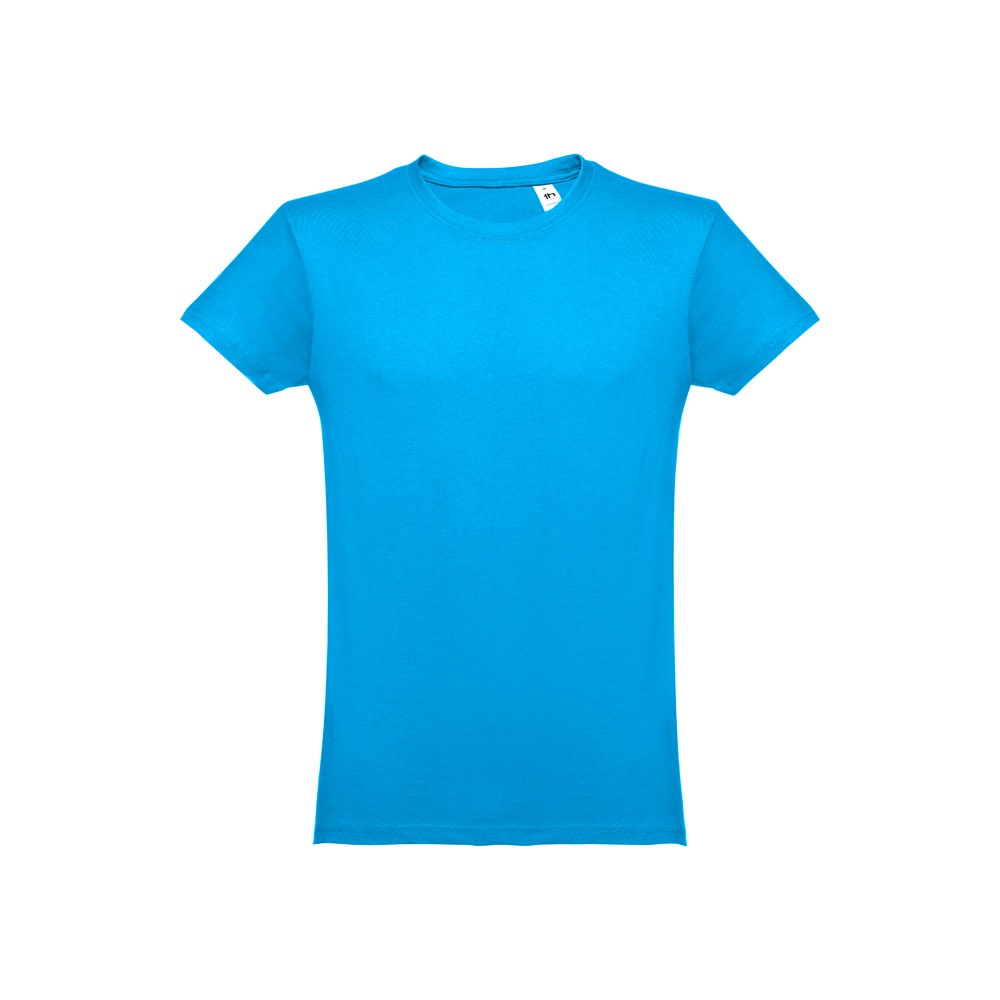 THC LUANDA. T-shirt męski z bawełny rurkowej P032114S morski niebieski