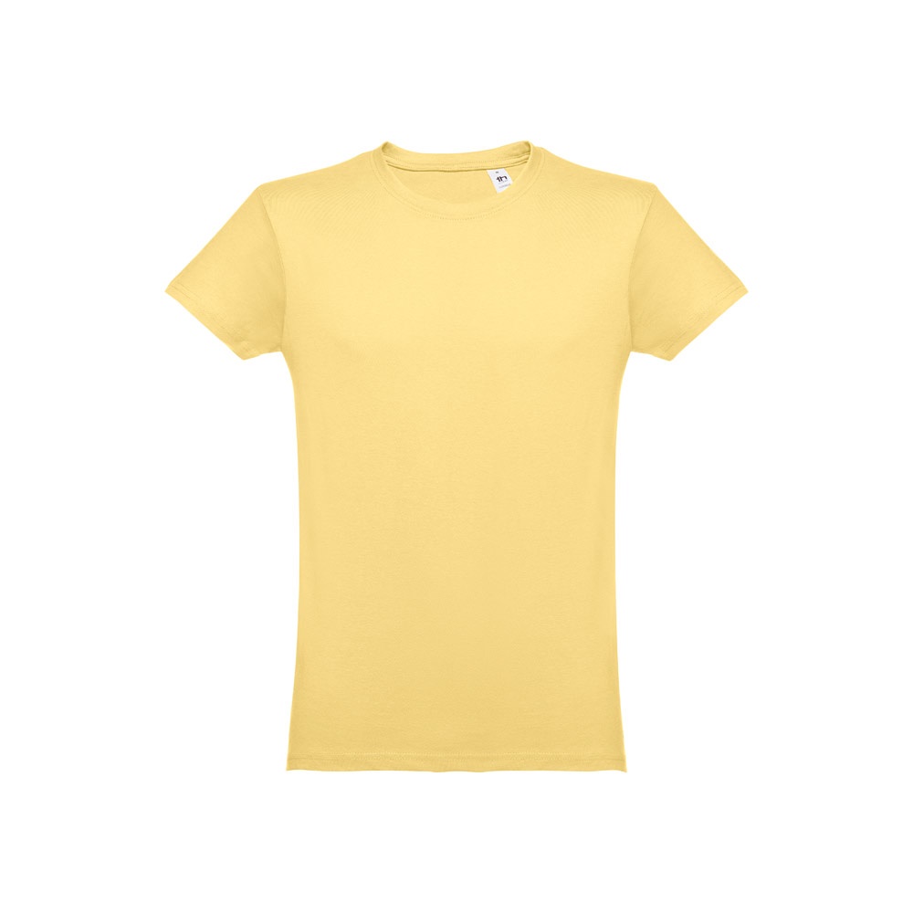 THC LUANDA. T-shirt męski z bawełny rurkowej P032114S cyfrowe żółty