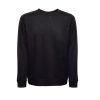THC COLOMBO. Bluza (unisex) z włoskiego materiału frotte bez zapięcia P040816S czarny