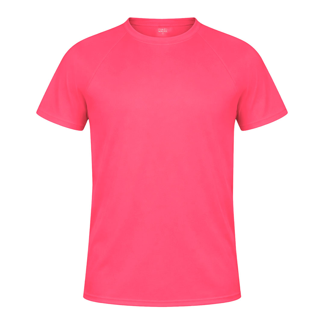 T-shirt dla dorosłych Tecnic Plus P161309T różowy fluorescencyjny