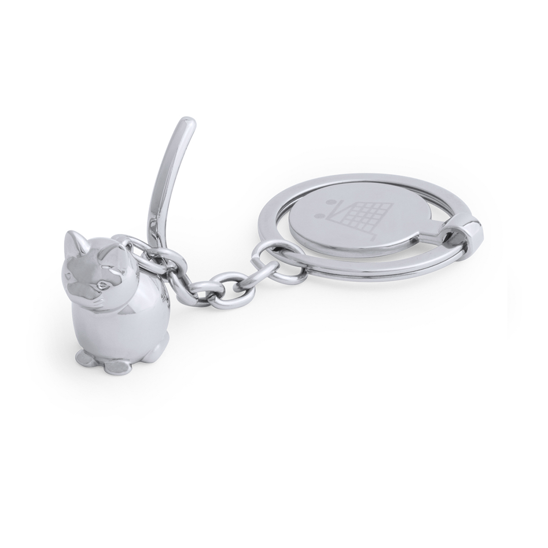 Brelok z żetonem Hoinzo P162593T kot