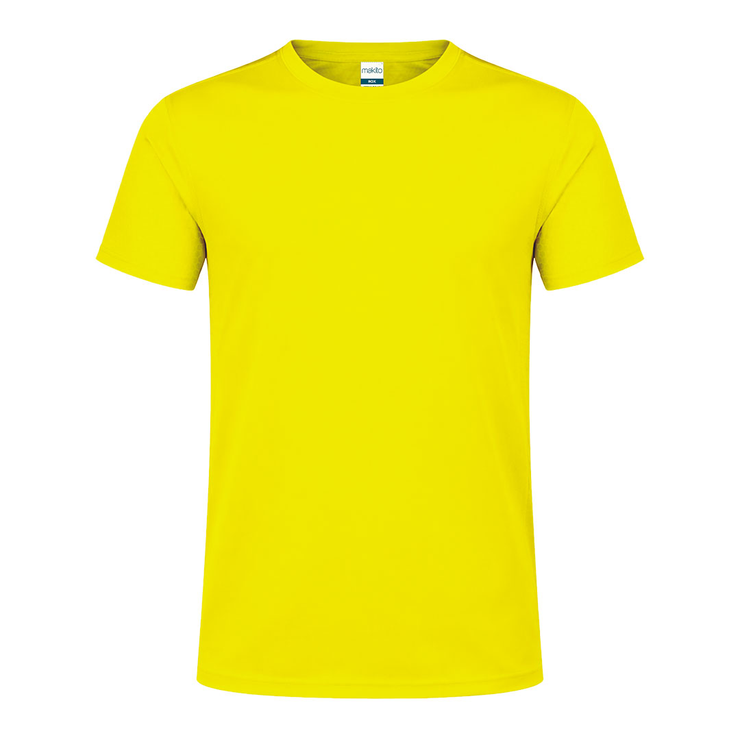 T-shirt dla dorosłych Tecnic Rox P162879T żółty fluorescencyjny