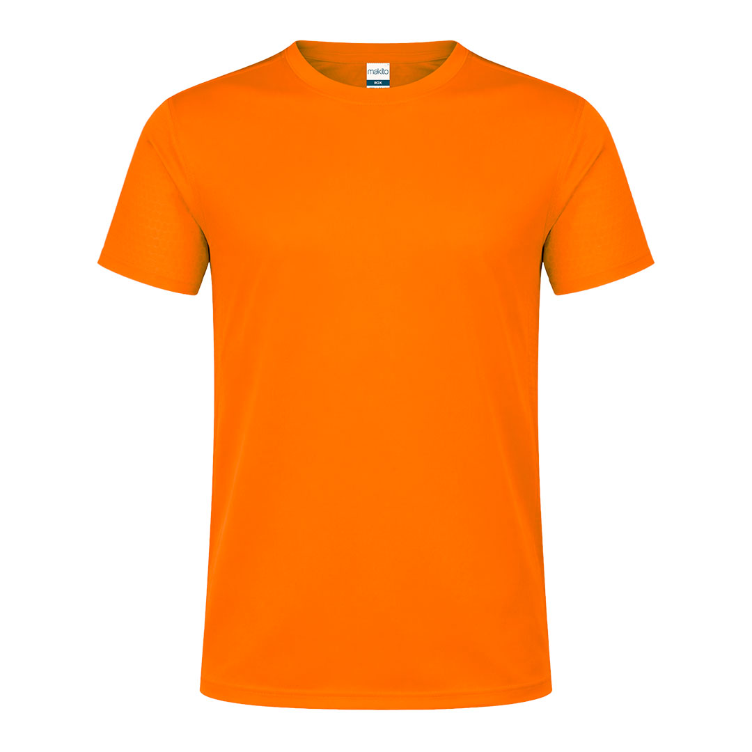 T-shirt dla dorosłych Tecnic Rox P162879T pomarańczowy fluorescencyjny