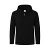 Bluza z kapturem i zamkiem dla dorosłych "keya" SWZ280 P164663T czarny