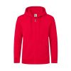Bluza z kapturem i zamkiem dla dorosłych "keya" SWZ280 P164663T czerwony