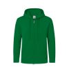 Bluza z kapturem i zamkiem dla dorosłych "keya" SWZ280 P164663T zielony
