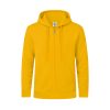 Bluza z kapturem i zamkiem dla dorosłych "keya" SWZ280 P164663T żółty