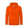 Bluza z kapturem i zamkiem dla dorosłych "keya" SWZ280 P164663T pomarańczowy
