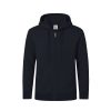 Bluza z kapturem i zamkiem dla dorosłych "keya" SWZ280 P164663T granatowy ciemny