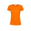 Damski kolorowy T-shirt "keya" WCS150 P164722T pomarańczowy