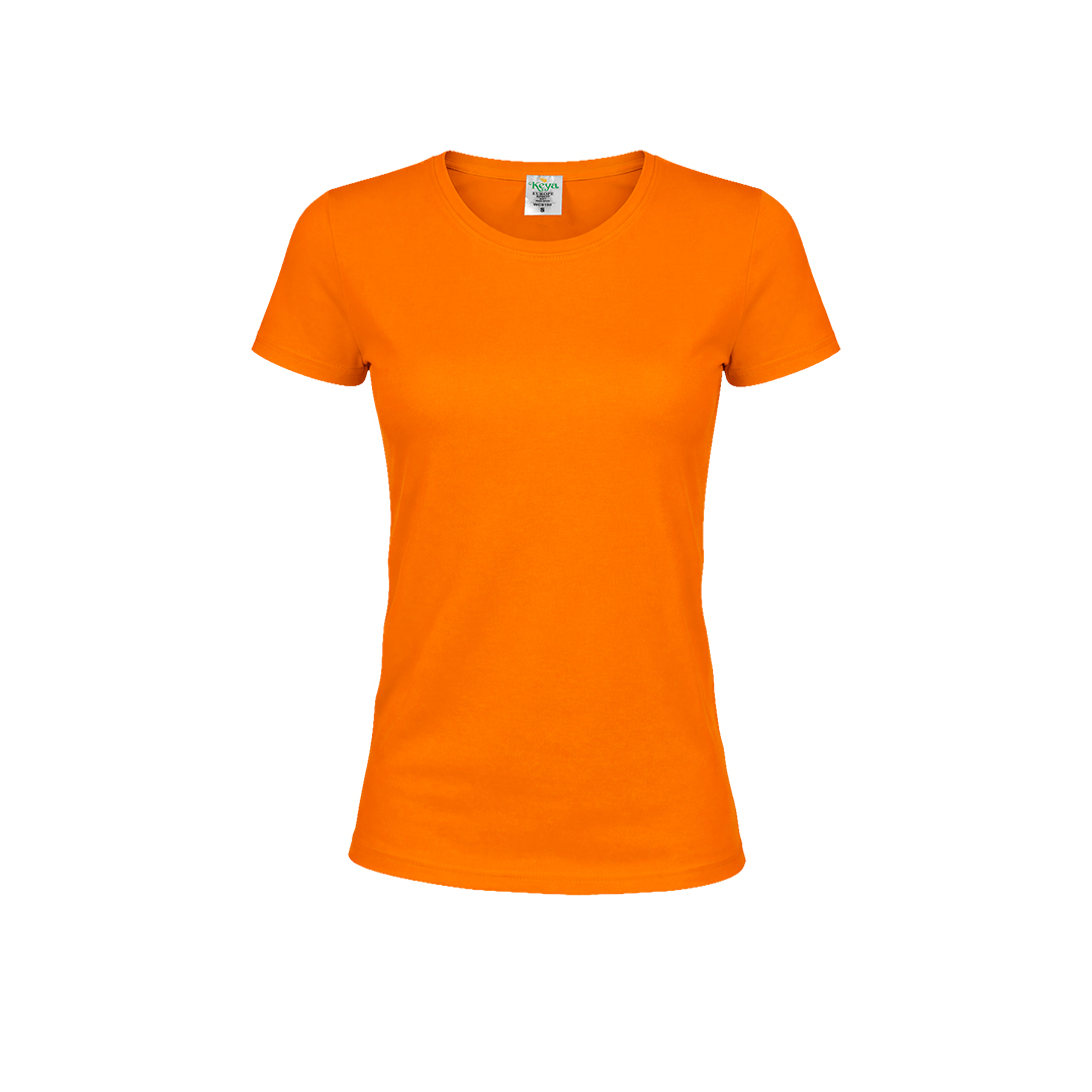 Damski kolorowy T-shirt "keya" WCS150 P164722T pomarańczowy