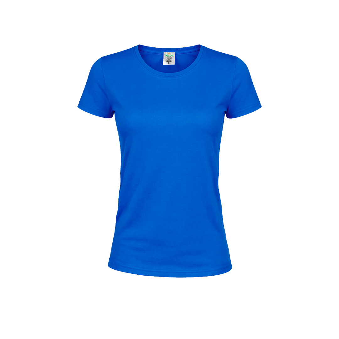 Damski kolorowy T-shirt "keya" WCS150 P164722T niebieski
