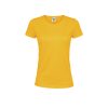 Damski kolorowy T-shirt "keya" WCS150 P164722T złoty