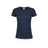 Damski kolorowy T-shirt "keya" WCS150 P164722T granatowy ciemny