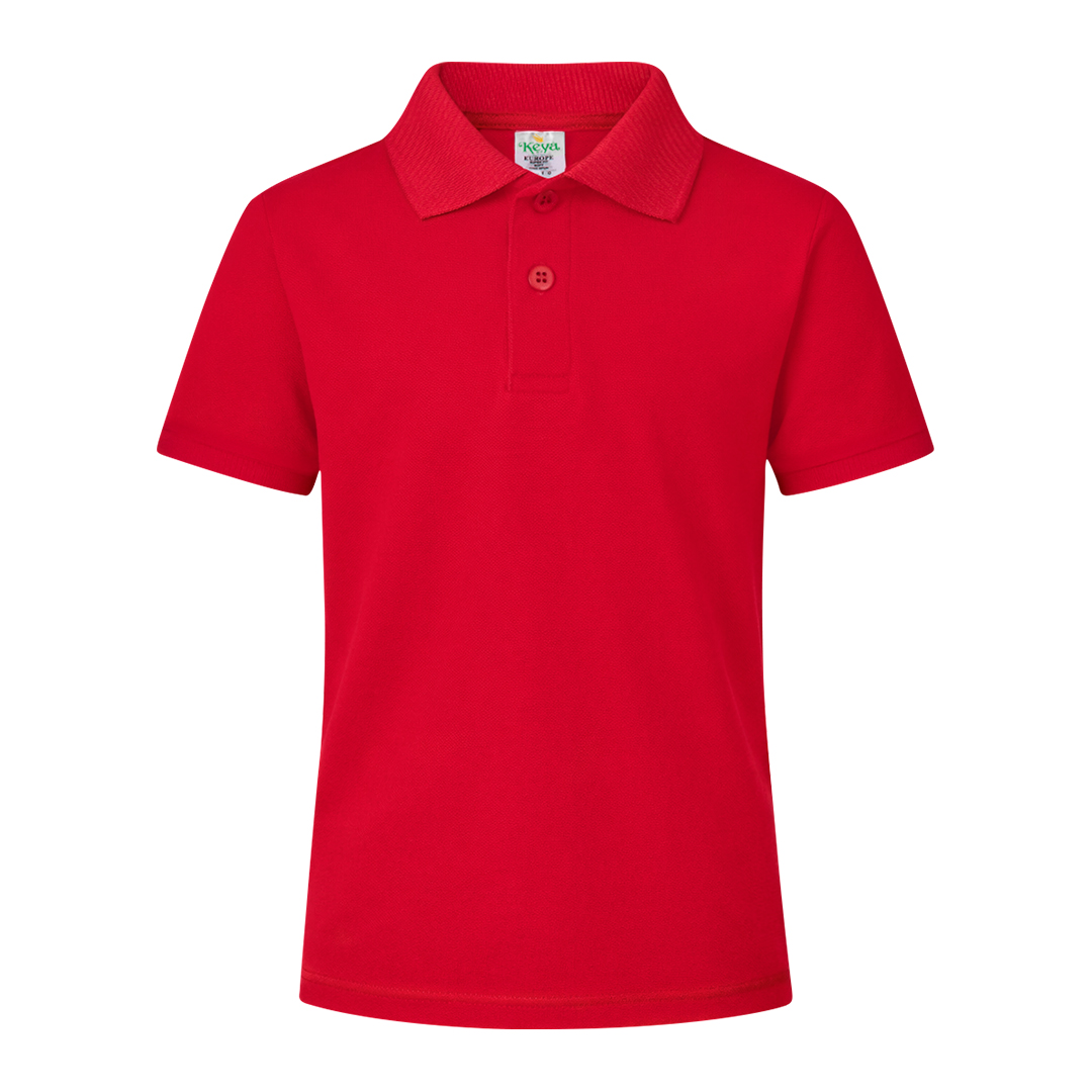 Dziecięce kolorowe polo "keya" YPS180 P164987T czerwony