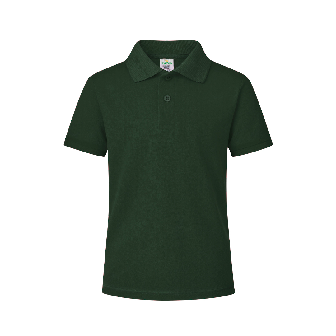 Dziecięce kolorowe polo "keya" YPS180 P164987T zielony butelkowy
