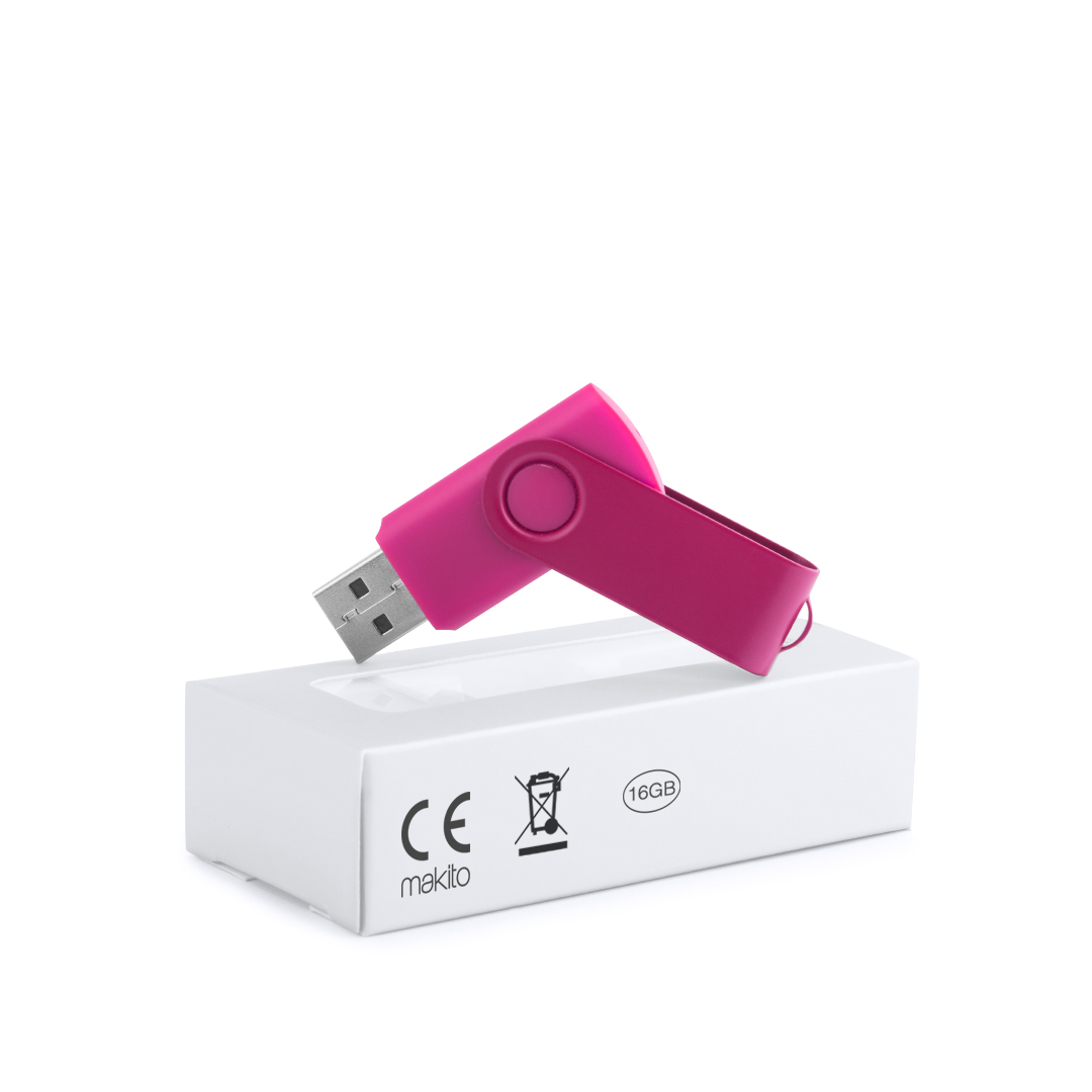 Pamięć USB Survet 16Gb P165280T fuksjowy