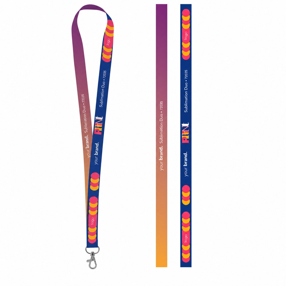 Wydrukowana próbka Lanyard SUBLIMATION Long II (20 mm) z poliestru P159952S ST-75035S-301