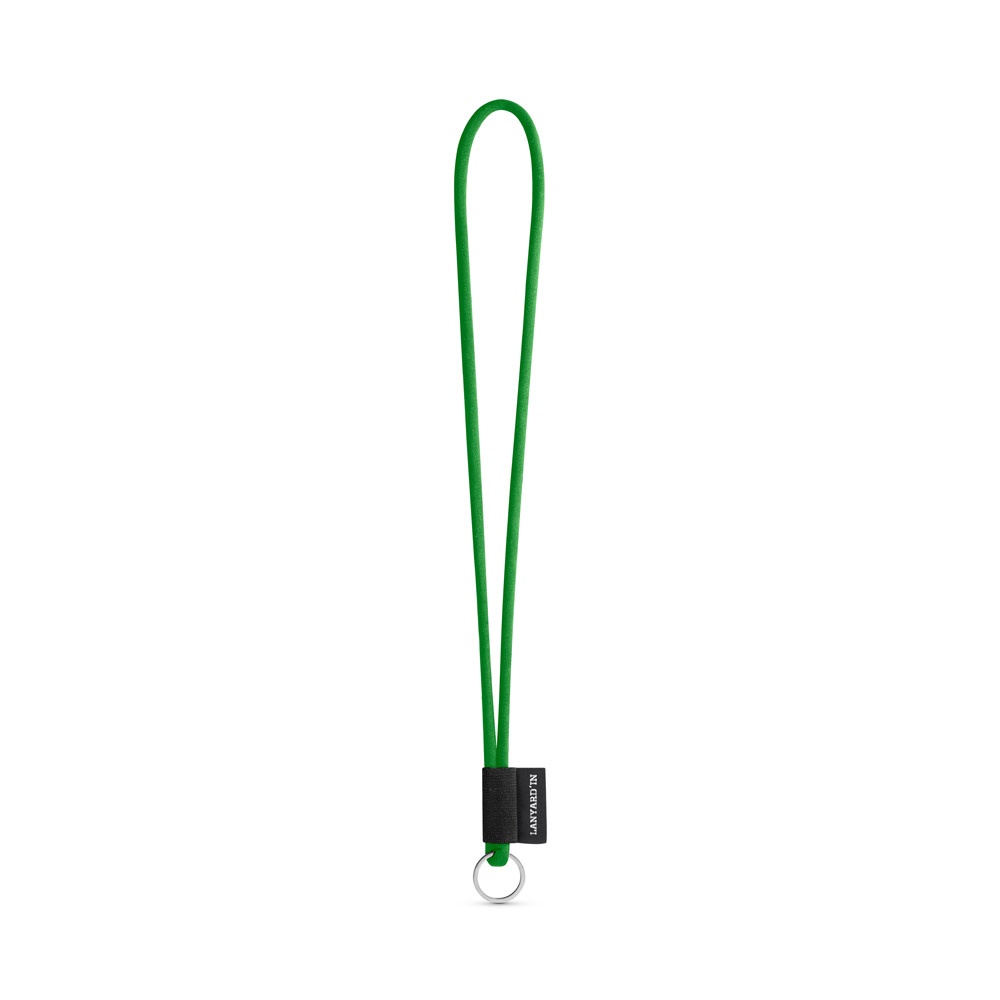 SET Lanyard TUBE Long (Ø 7 mm) z kółkiem Ø 32 mm P054633S zielony