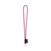 SET Lanyard TUBE Long (Ø 7 mm) z kółkiem Ø 32 mm P054633S różowy