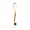 SET Lanyard TUBE Long (Ø 7 mm) z kółkiem Ø 32 mm P054633S pomarańczowy chrom