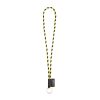 SET Lanyard TUBE Long (Ø 7 mm) z kółkiem Ø 32 mm P054633S fluorescencyjny żółty / czarny