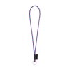 SET Lanyard TUBE Long (Ø 7 mm) z kółkiem Ø 32 mm P054633S opalizujący różowy / błękitny
