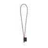 SET Lanyard TUBE Long (Ø 7 mm) z kółkiem Ø 32 mm P054633S fluorescencyjny zielony / opalizujący różowy