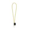 SET Lanyard TUBE Long (Ø 7 mm) z kółkiem Ø 32 mm P054633S biały / żółty