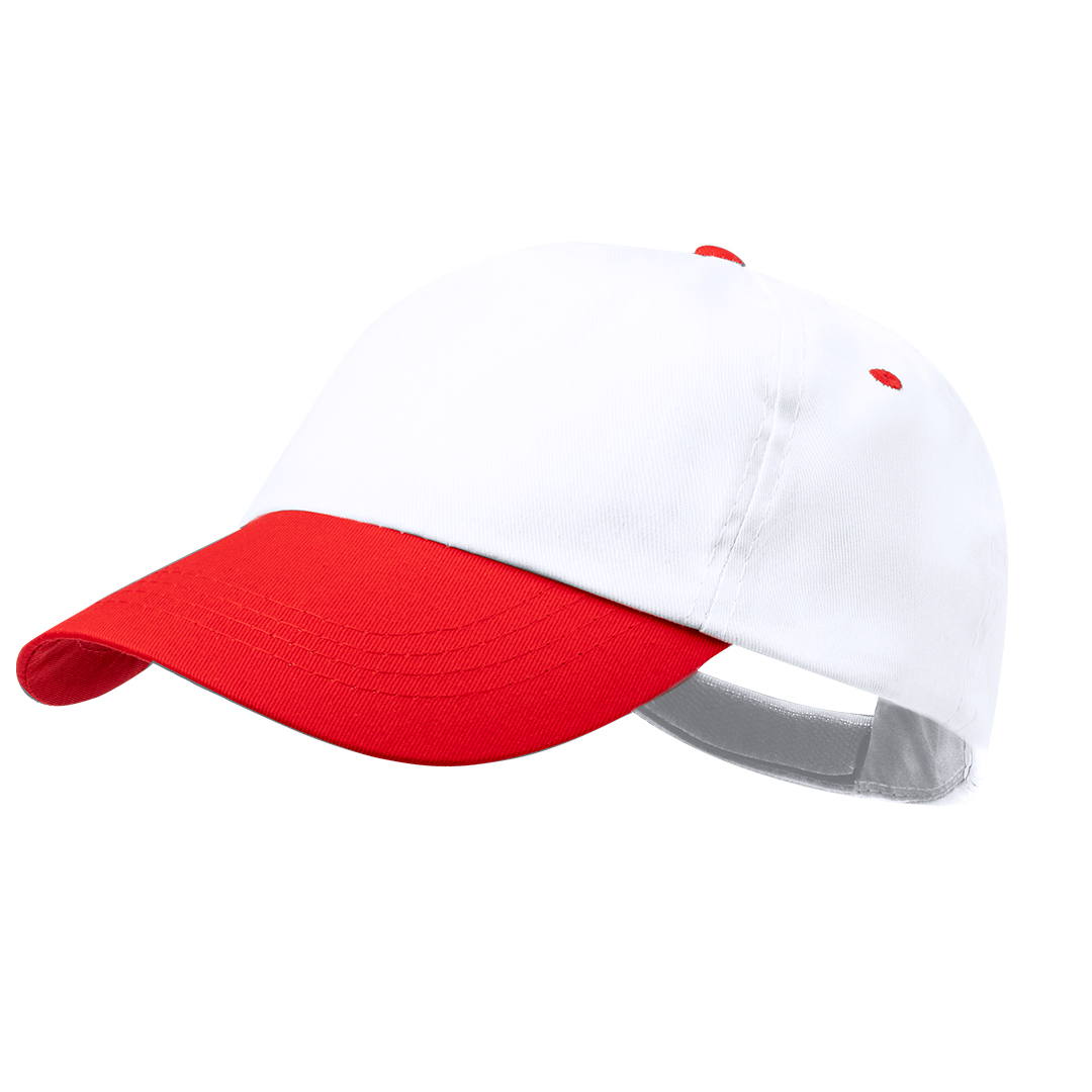 Czapka z daszkiem Sport P163382T biało / czerwony
