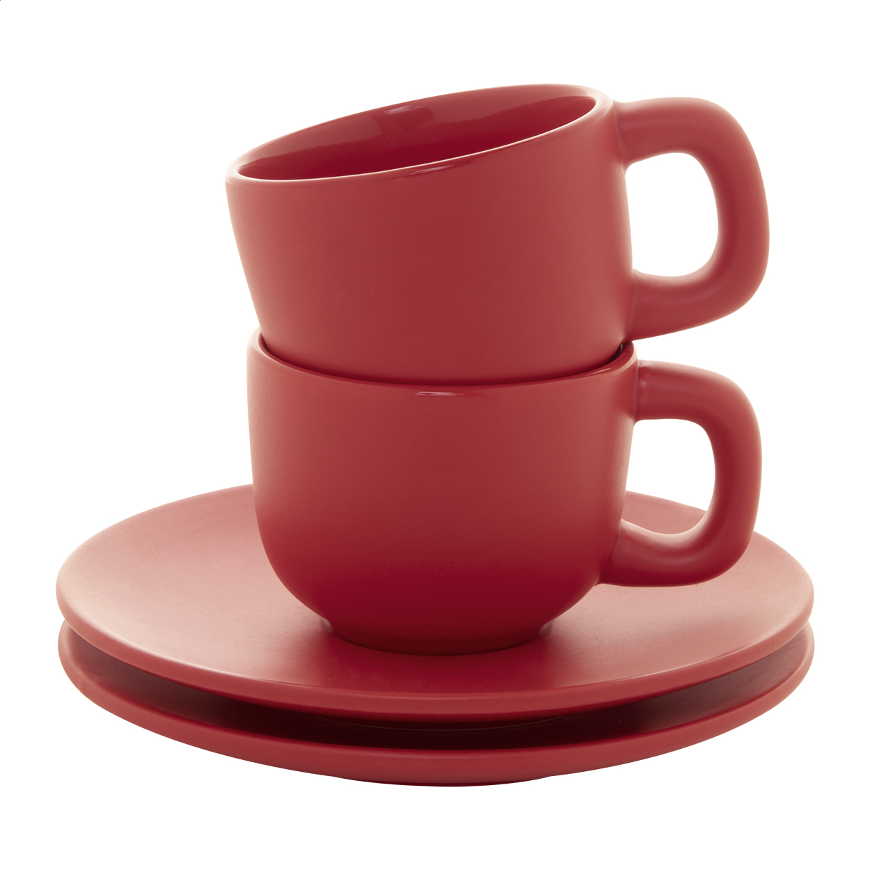 Zestaw filiżanek do espresso Caturra P118134D czerwony Zestaw filiżanek do espresso Caturra P118134D czerwony