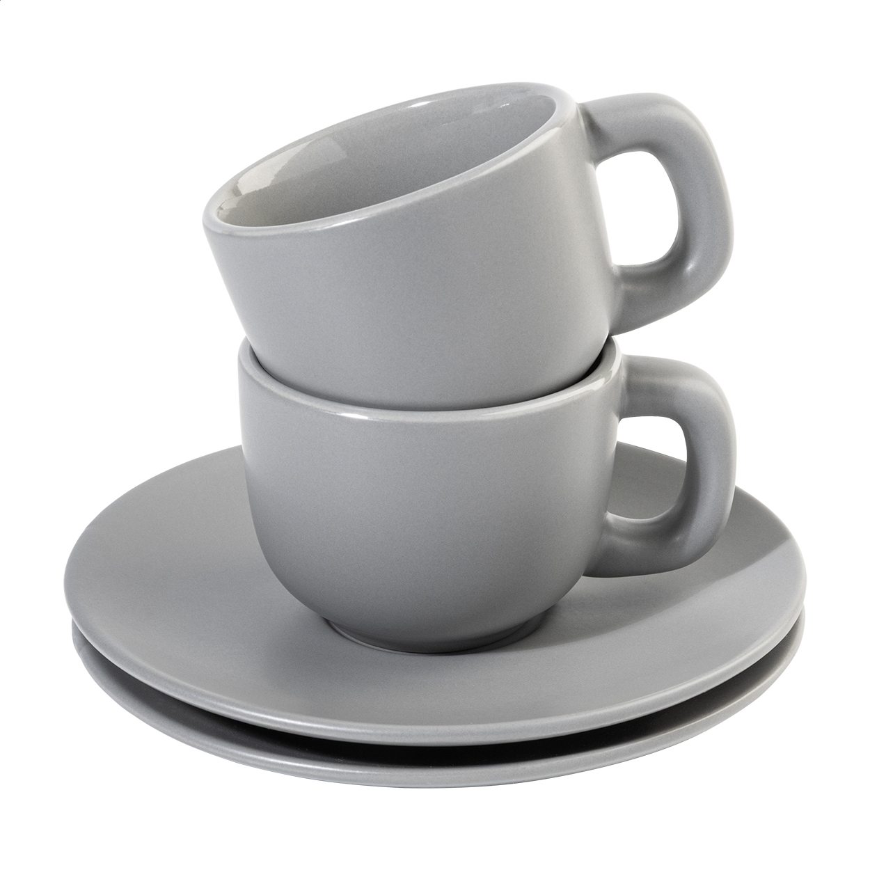 Zestaw filiżanek do espresso Caturra P118134D szary Zestaw filiżanek do espresso Caturra P118134D szary
