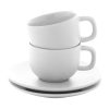 Zestaw filiżanek do cappuccino Caturra Plus P118139D biały Zestaw filiżanek do cappuccino Caturra Plus P118139D biały