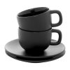 Zestaw filiżanek do cappuccino Caturra Plus P118139D czarny Zestaw filiżanek do cappuccino Caturra Plus P118139D czarny