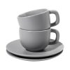 Zestaw filiżanek do cappuccino Caturra Plus P118139D szary Zestaw filiżanek do cappuccino Caturra Plus P118139D szary