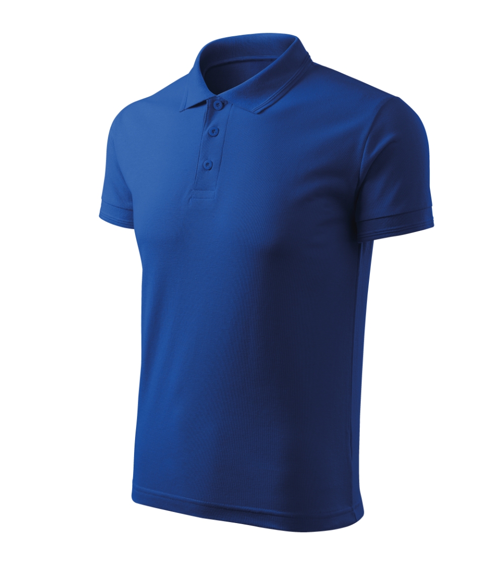 Koszulka polo męska Pique Polo Free P064298F chabrowy
