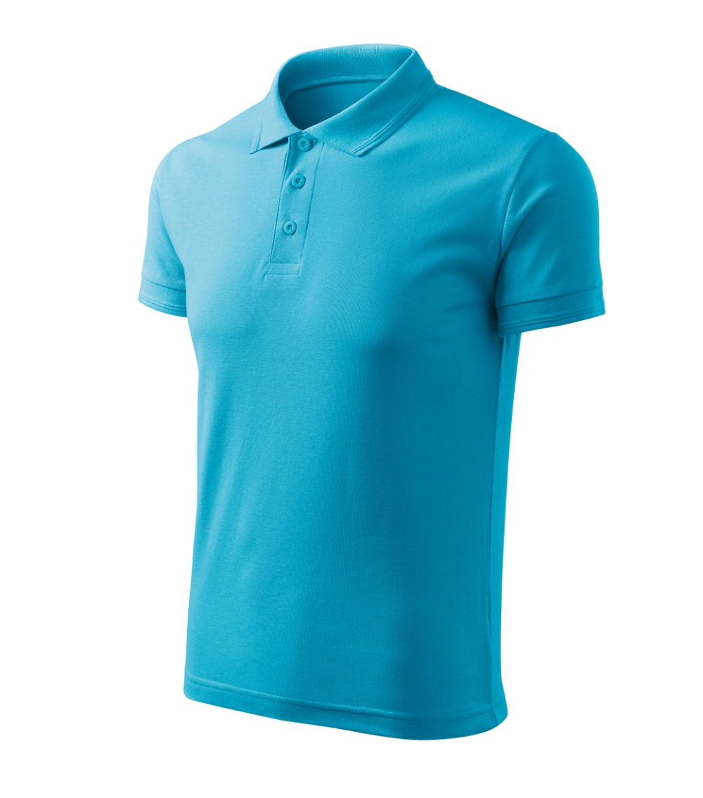 Koszulka polo męska Pique Polo Free P064298F turkus