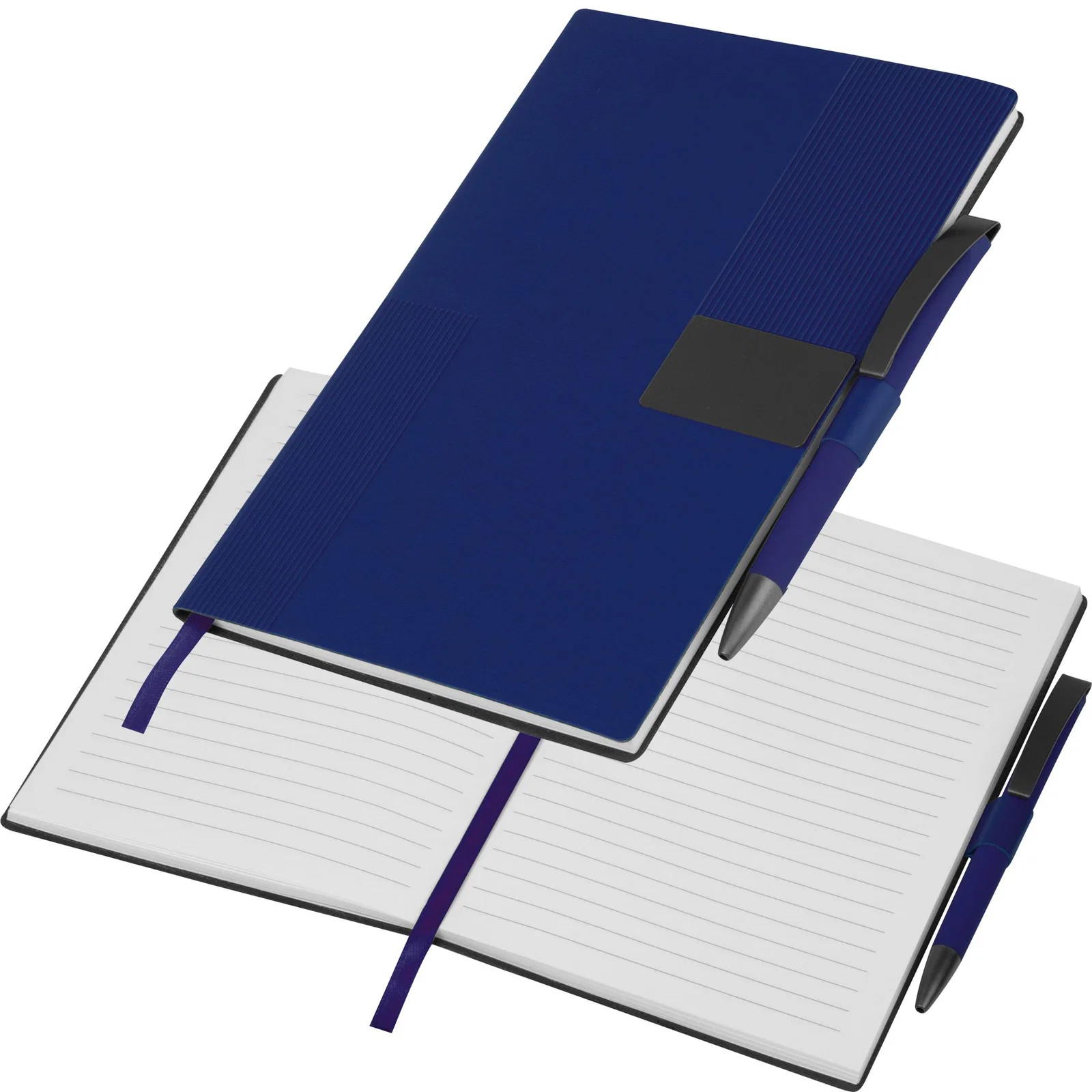 Notes A5 w linie z długopisem MERSIN P159861G granatowy Notes A5 w linie z długopisem MERSIN P159861G granatowy