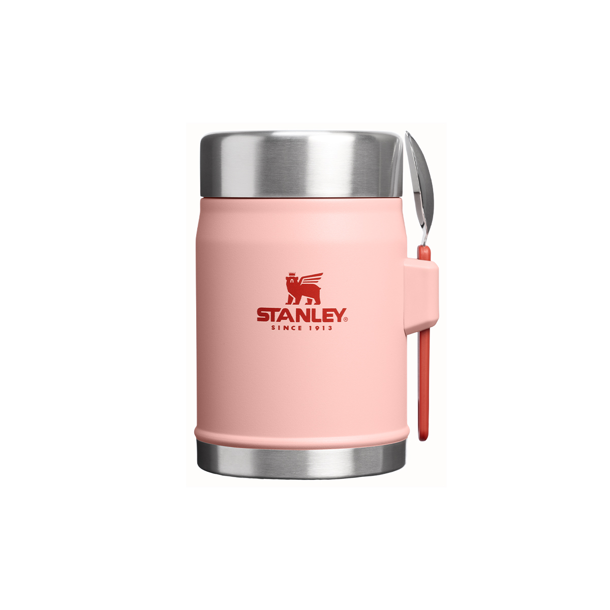Pojemnik na żywność ze sztućcem The Legendary Food Jar 0,4L P154513P peach rose