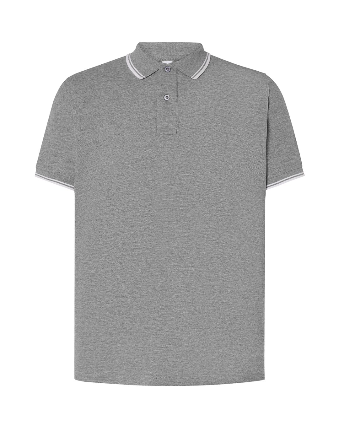 Koszulka polo pora 210 P137506H grey melange / white