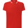 Koszulka polo pora 210 P137506H red / white