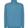 Bluza dresowa swra zip P138633H petrol blue